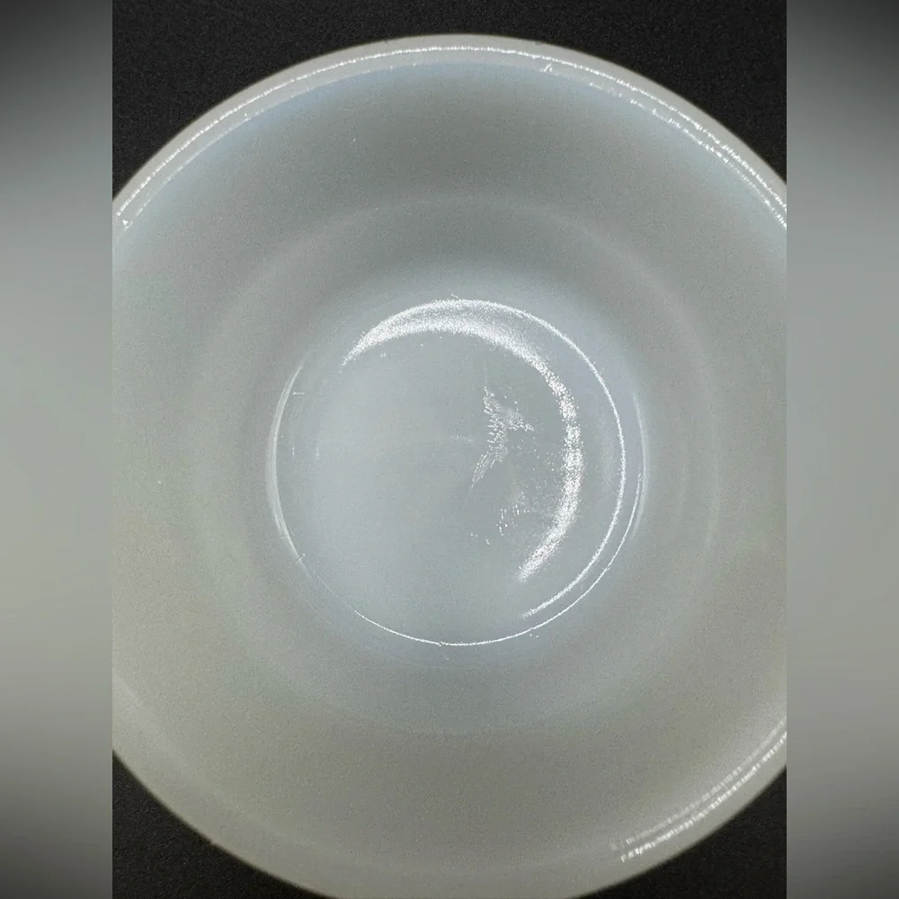 Set of 2 Vintage Glasbake White Milk Glass Custard Dishes #73